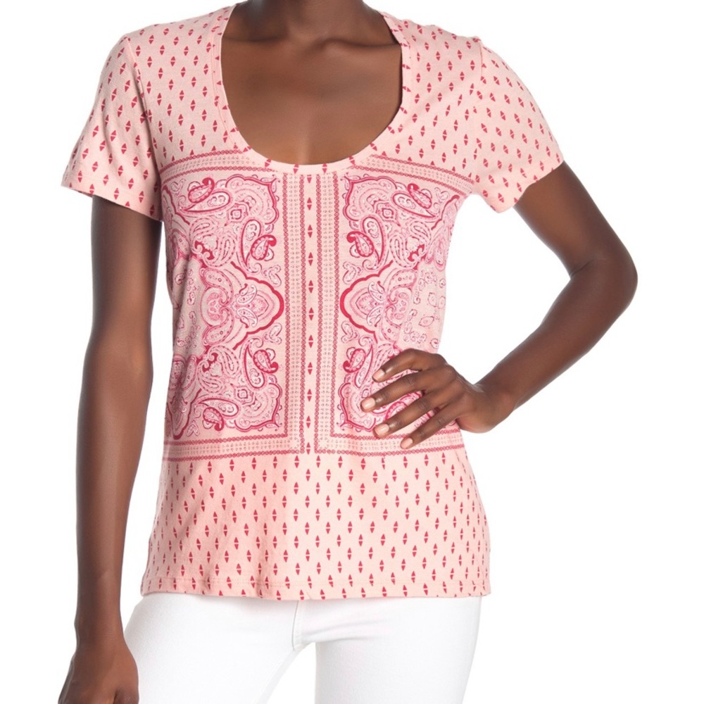 Lucky Brand Pink Short Sleeve Tee